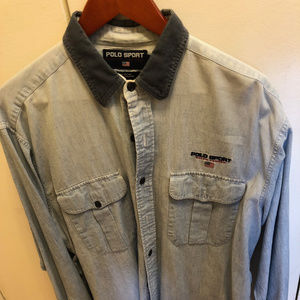 Ralph Lauren Polo Button Down Long Sleeve Shirt L